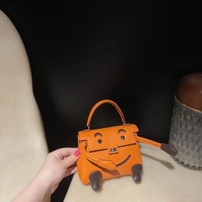 Alternative view of Hermes Orange Kelly Doll Handbag 182