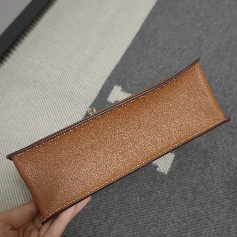 Hermes Brown Kelly Handbag 184 - Image 3