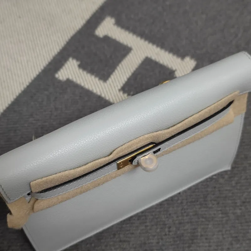 Hermes Light Blue Kelly Bag 188 - Image 7