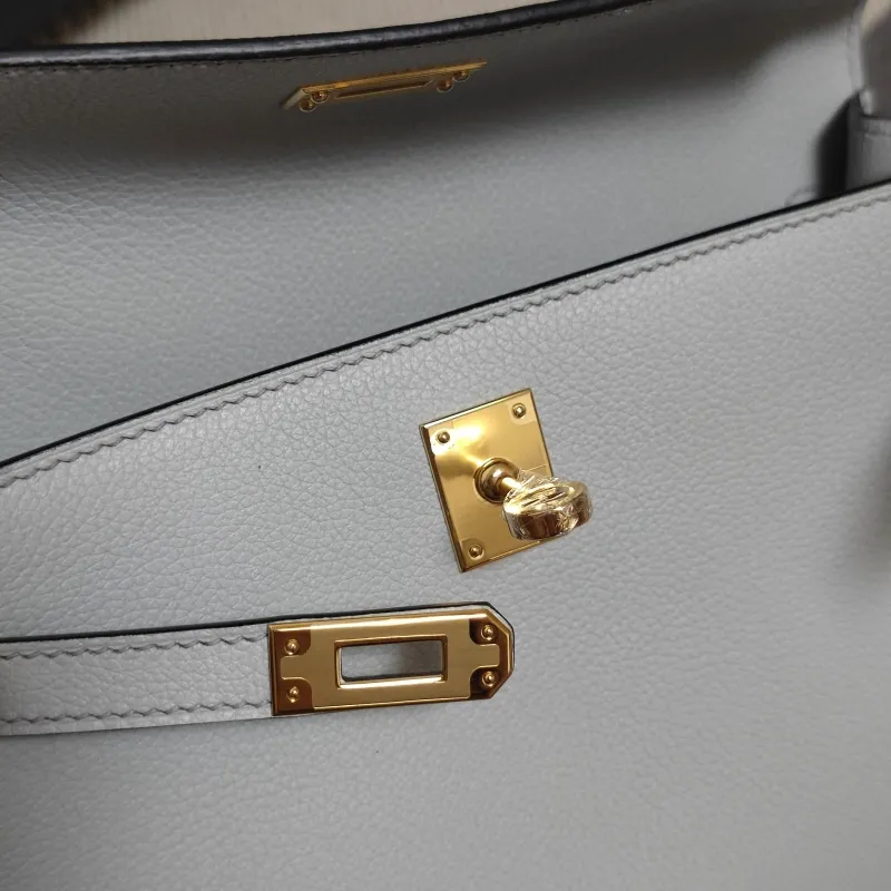 Hermes Light Blue Kelly Bag 188 - Image 9
