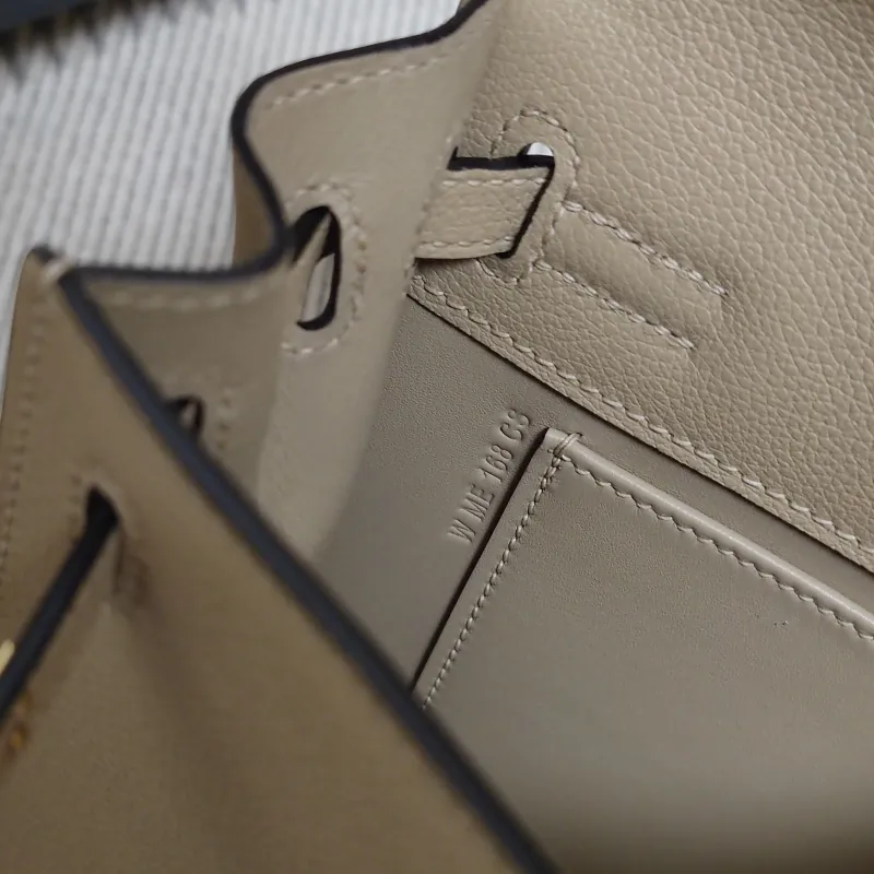 Hermes Beige Kelly Handbag 201 - Image 9
