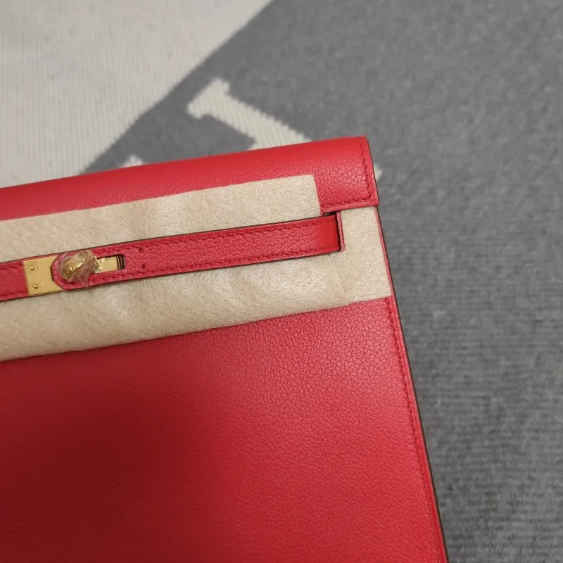 Hermes Red Kelly Bag 202 - Image 5