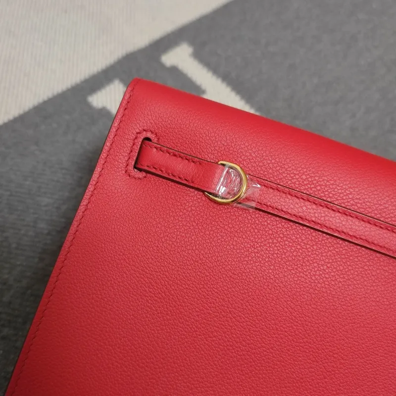 Hermes Red Kelly Bag 202 - Image 6