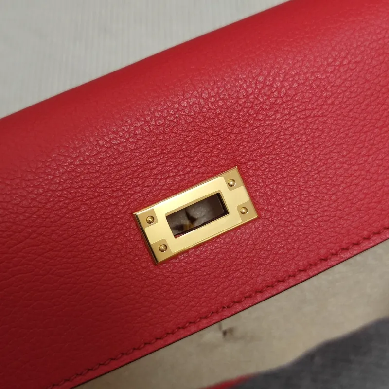 Hermes Red Kelly Bag 202 - Image 9