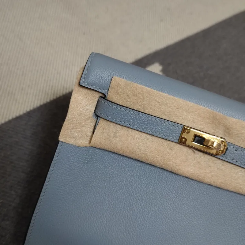 Hermes Light Blue Kelly Bag SKU 204 - Image 5