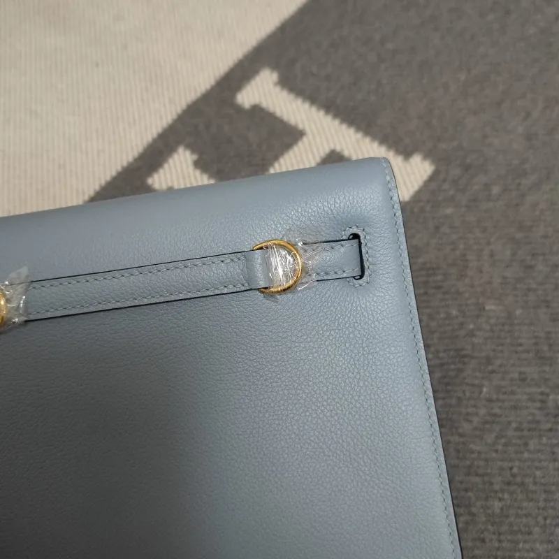 Hermes Light Blue Kelly Bag SKU 204 - Image 6