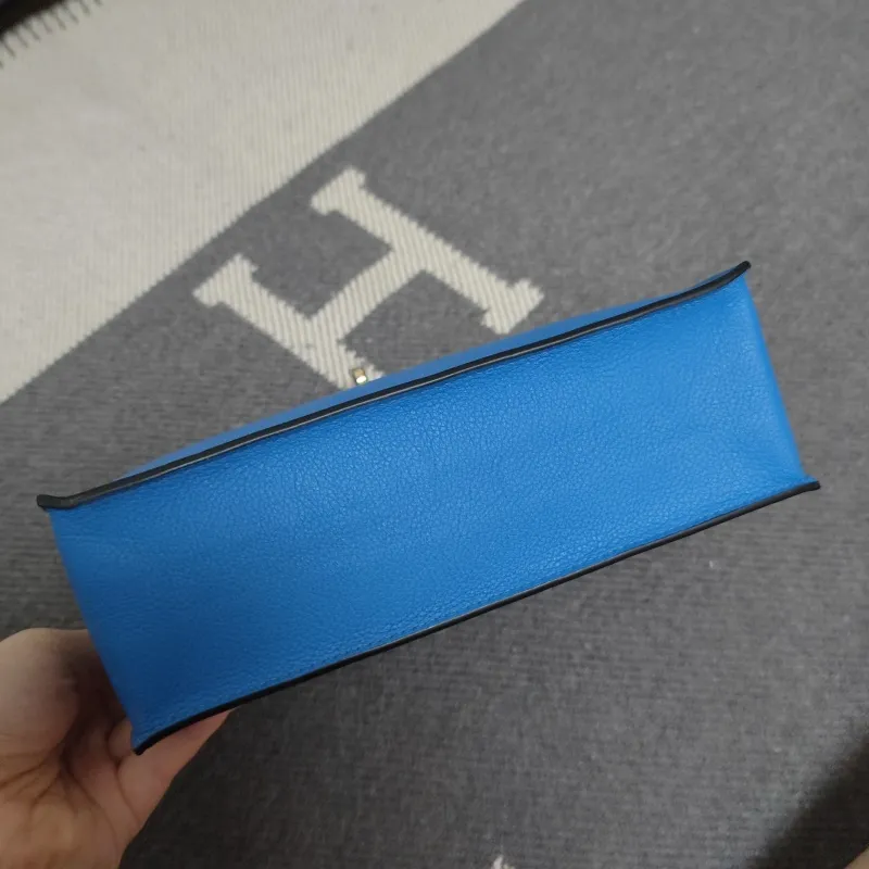Hermes Blue Kelly Bag 208 - Image 4