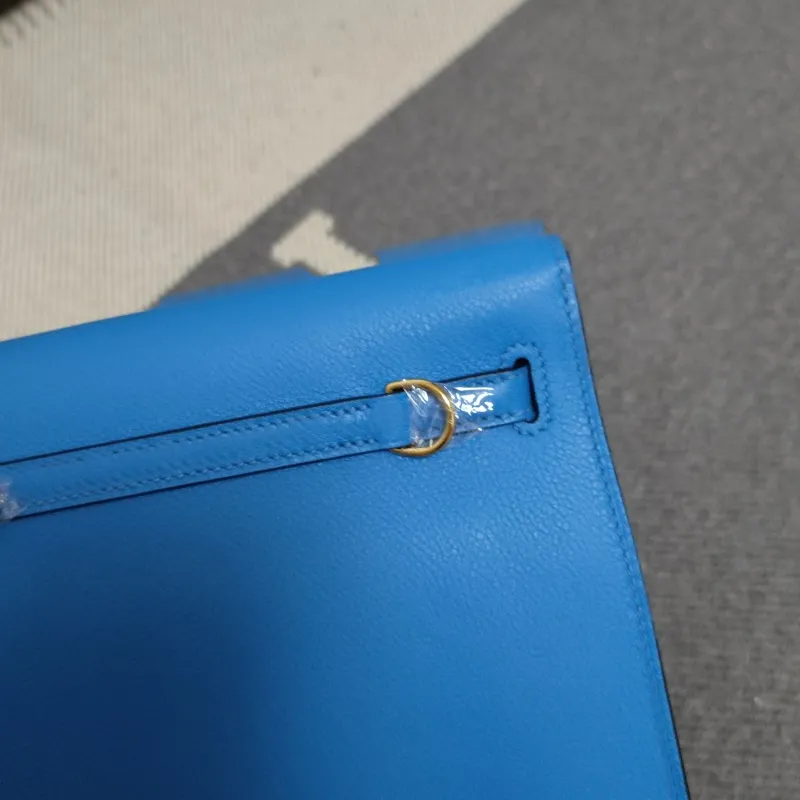 Hermes Blue Kelly Bag 208 - Image 6