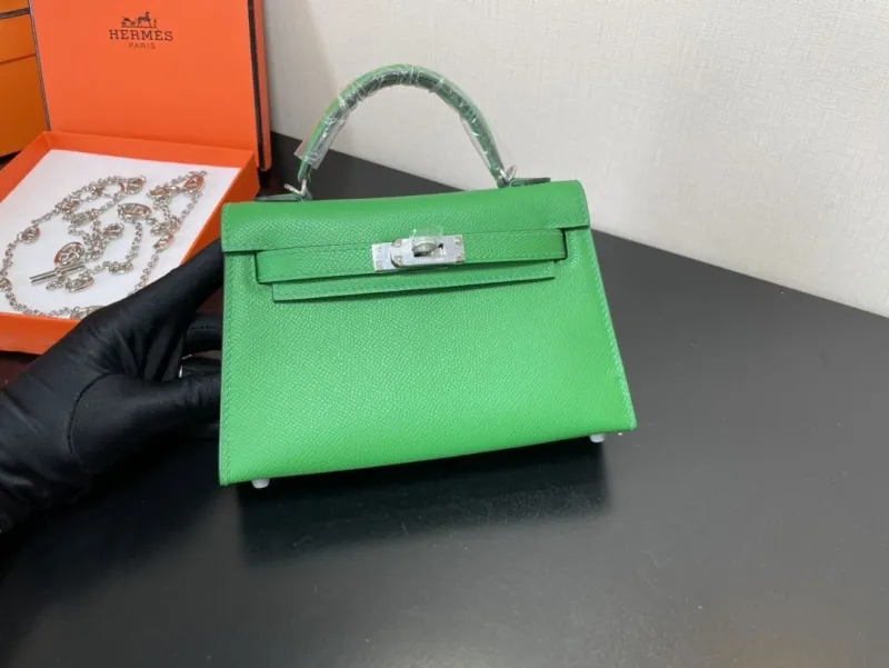 Hermes Green Kelly Bag 228 - Image 6