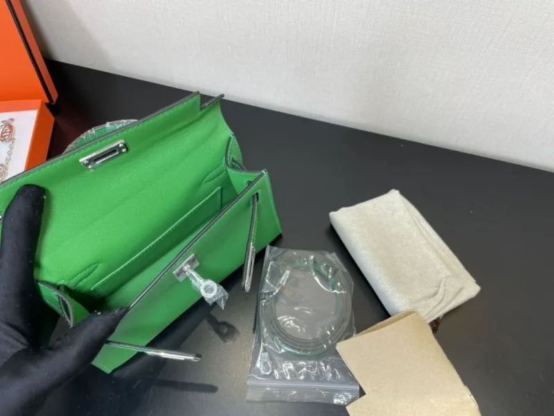 Hermes Green Kelly Bag 228 - Image 9