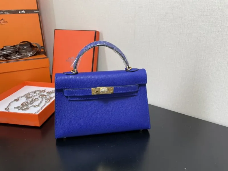 Hermes Blue Kelly Handbag 233