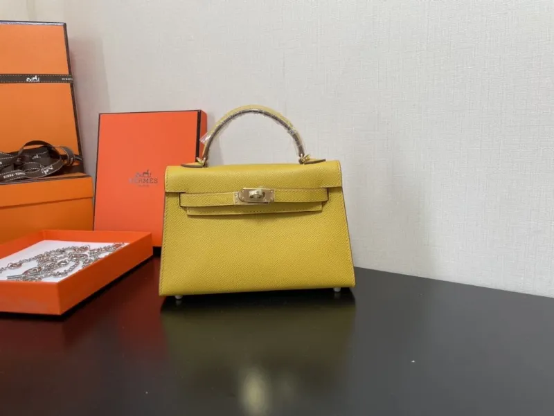 Hermes Yellow Kelly Handbag 234