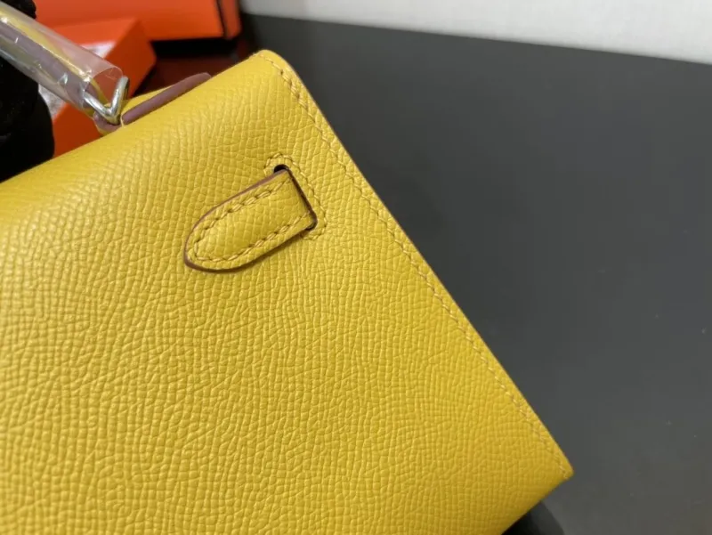Hermes Yellow Kelly 235 Mini Handbag - Image 4
