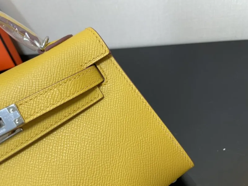Hermes Yellow Kelly 235 Mini Handbag - Image 5