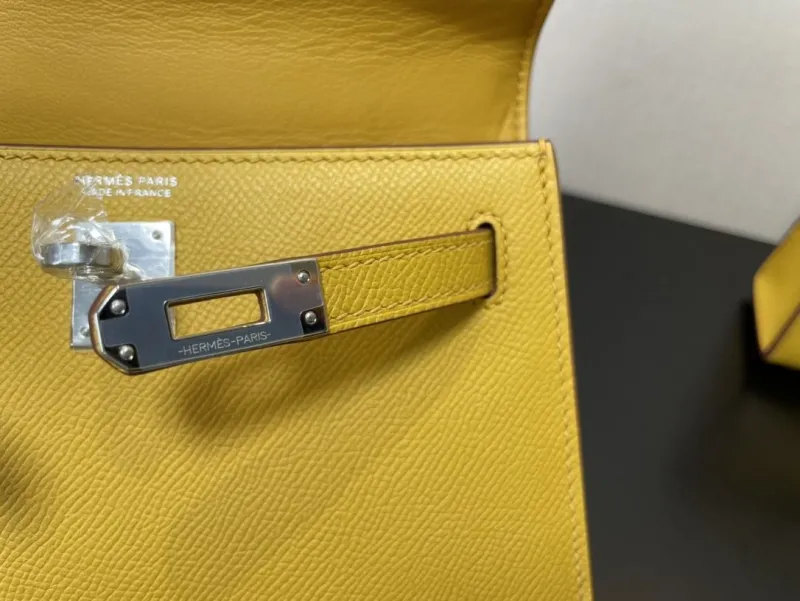 Hermes Yellow Kelly 235 Mini Handbag - Image 8