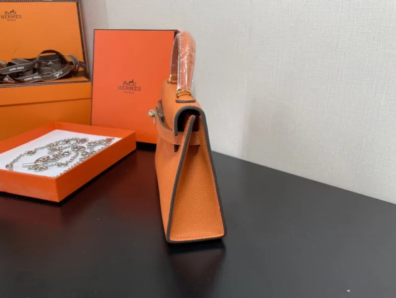 Alternative view of Hermes Orange Mini Kelly Handbag 237
