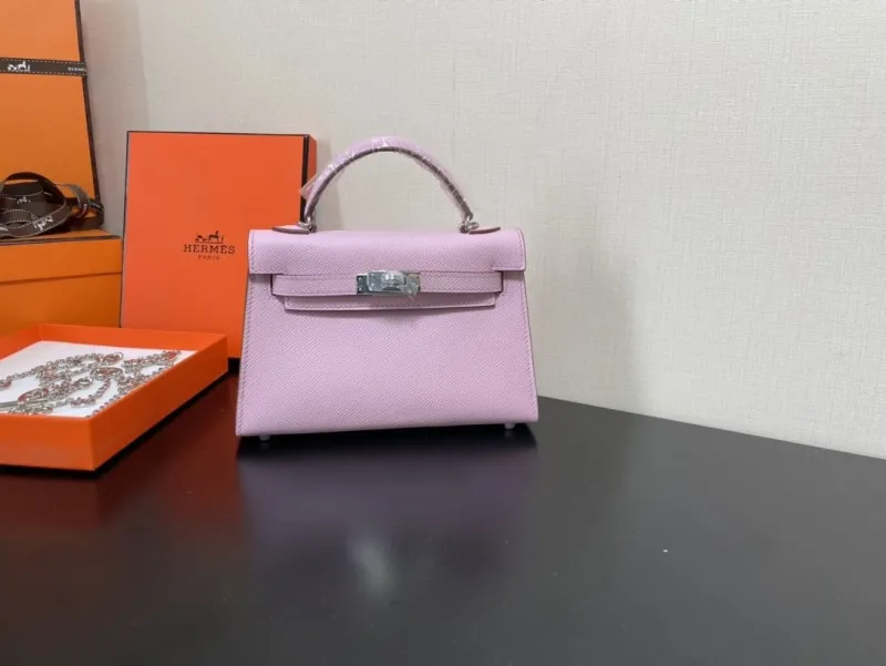 Hermes Pink Kelly Mini Handbag 238