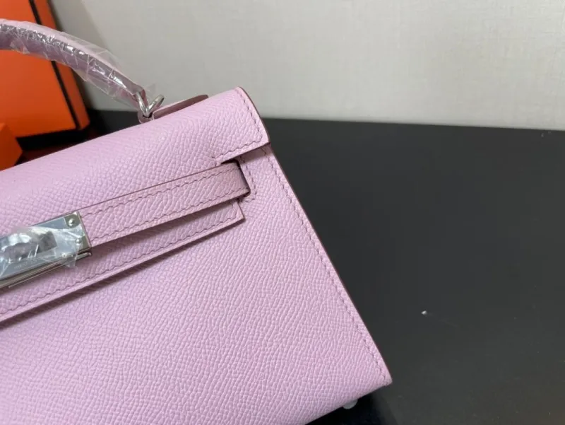 Hermes Pink Kelly Mini Handbag 238 - Image 4