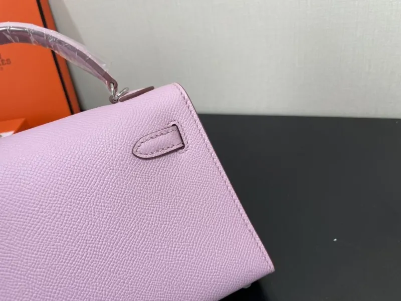 Hermes Pink Kelly Mini Handbag 238 - Image 5