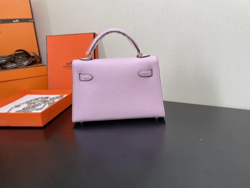 Hermes Pink Kelly Mini Handbag 238 - Image 6