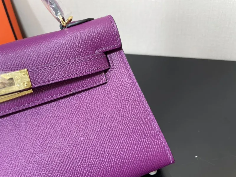 Hermes Purple Kelly Bag Model 242 - Image 4