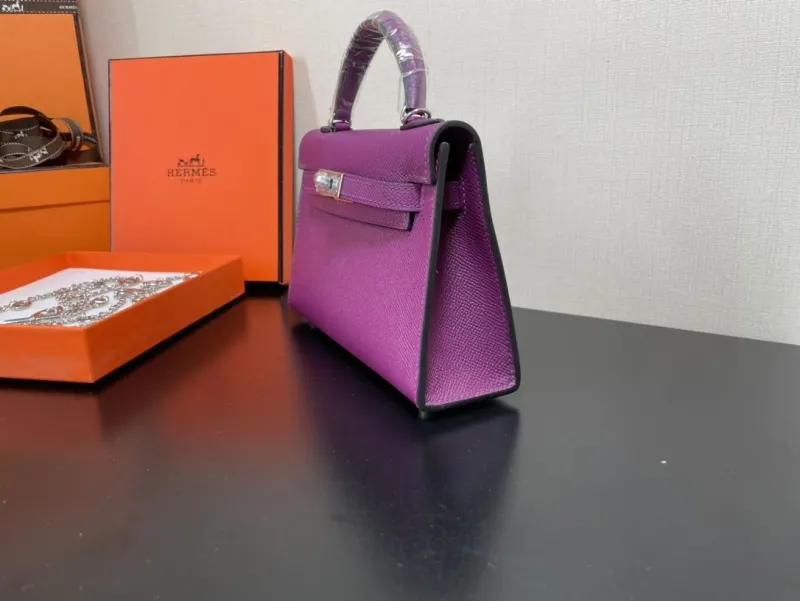 Alternative view of Hermes Purple Mini Kelly Handbag 243