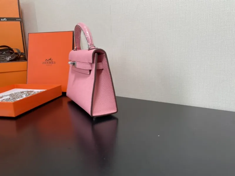 Alternative view of Hermes Pink Mini Kelly Handbag 244