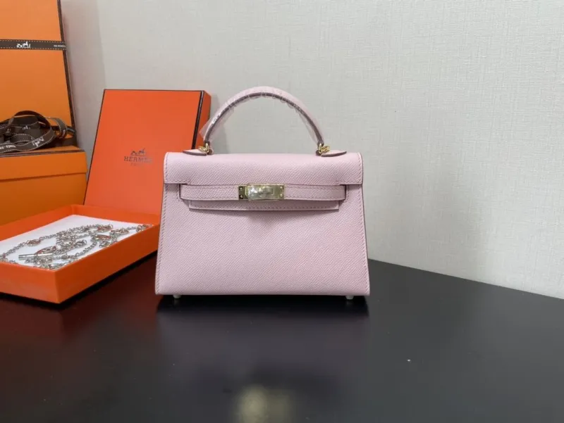 Hermes Pink Mini Kelly Handbag