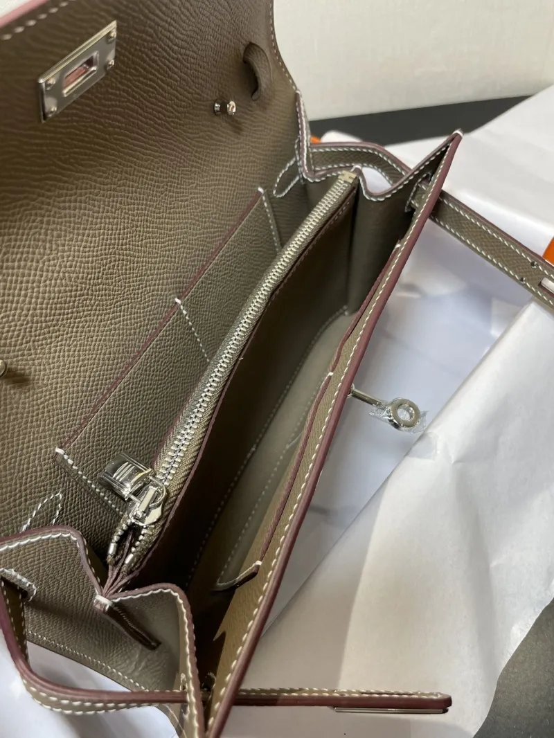 Hermes Etoupe Kelly Long Wallet 283 - Image 4