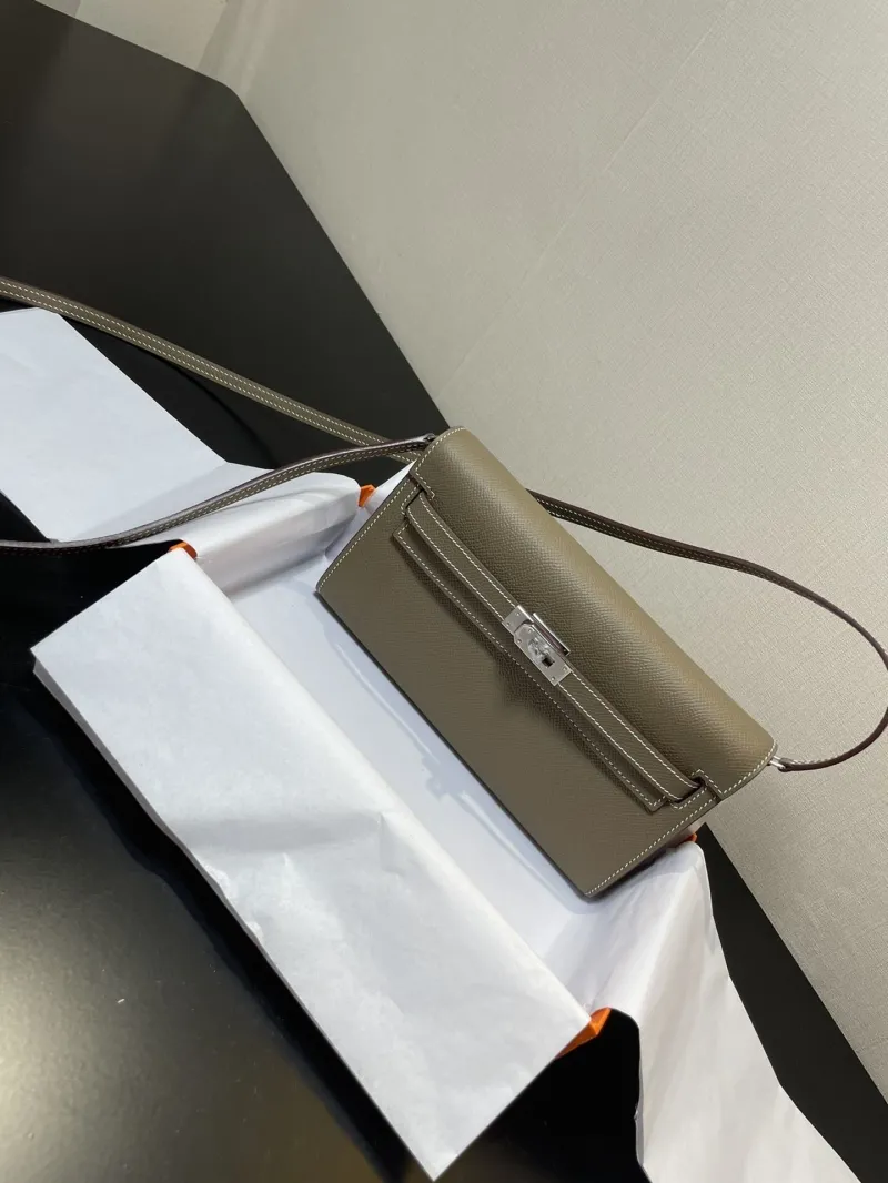 Hermes Etoupe Kelly Long Wallet 283 - Image 7