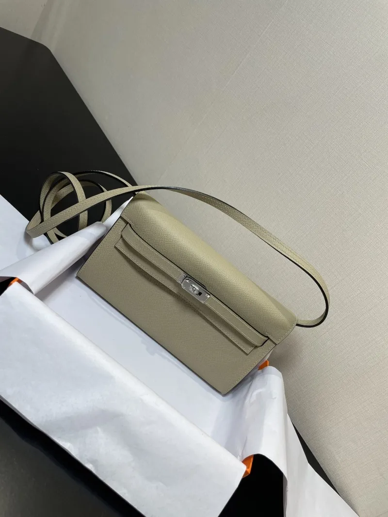 Hermes Beige Kelly Clutch Bag 285 - Image 7