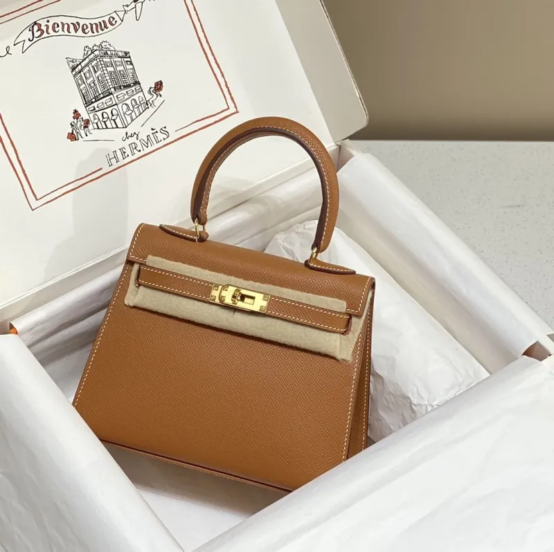 Alternative view of Hermes Brown Kelly Handbag 544