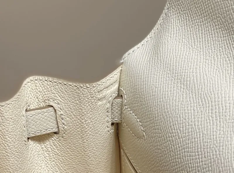Hermes Cream Kelly Bag 547 - Image 8