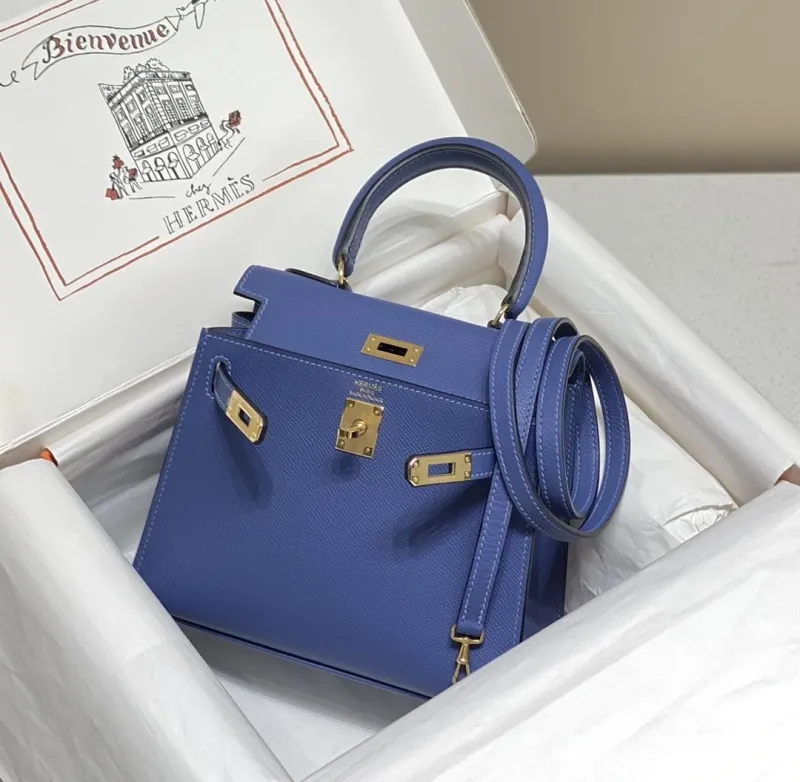 Alternative view of Hermes Blue Kelly Handbag 551