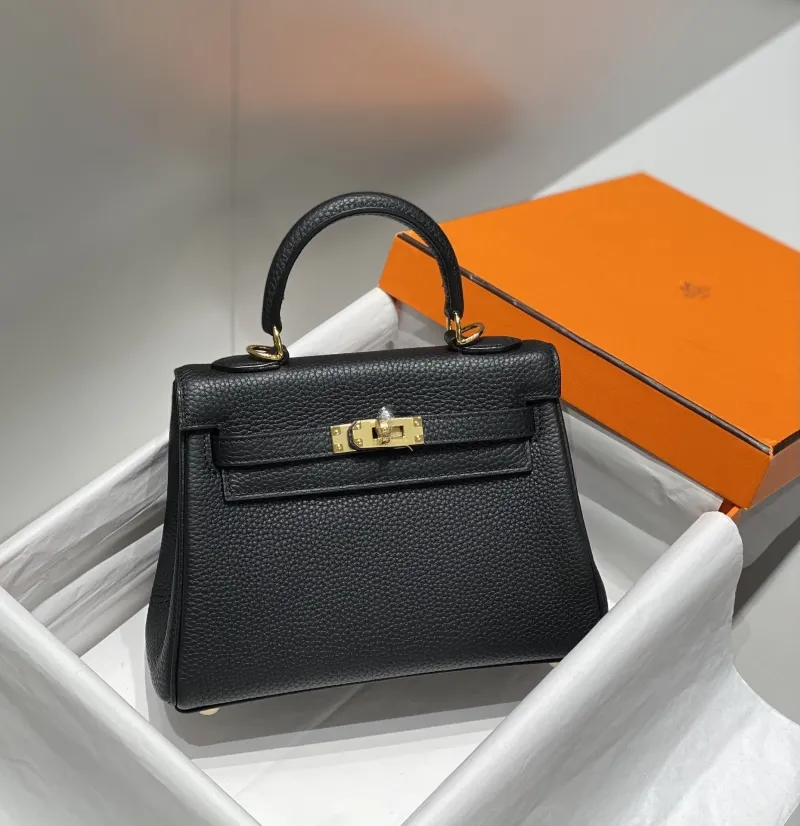 Hermes Black Kelly Bag 553 - Image 3