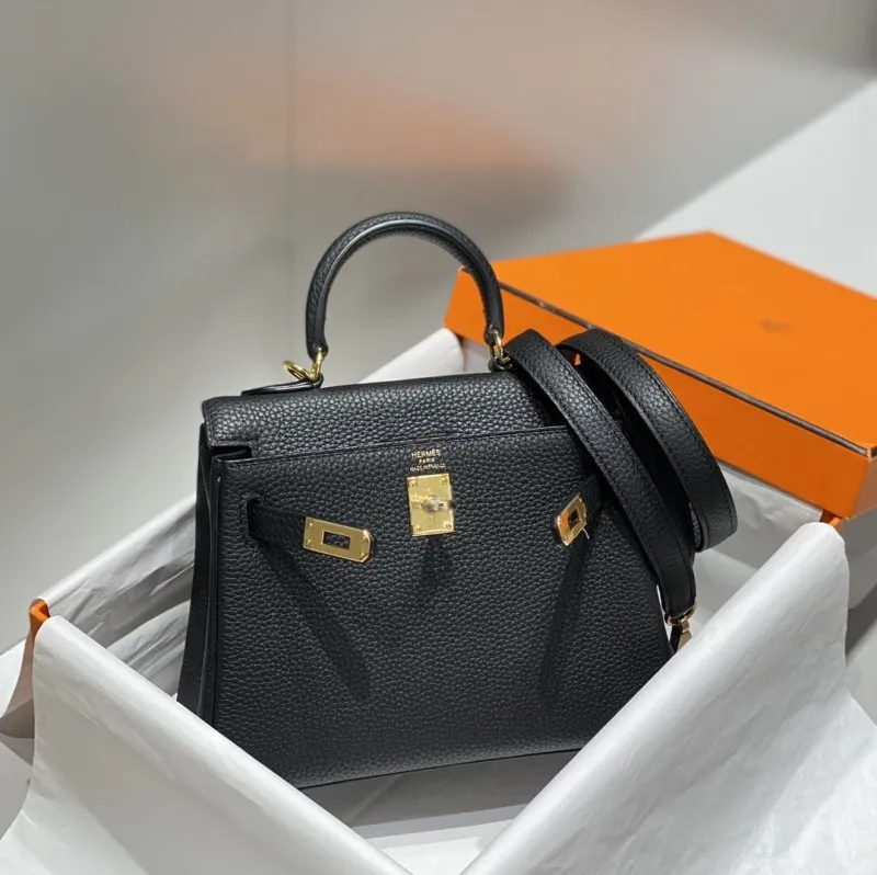 Hermes Black Kelly Bag 553 - Image 4