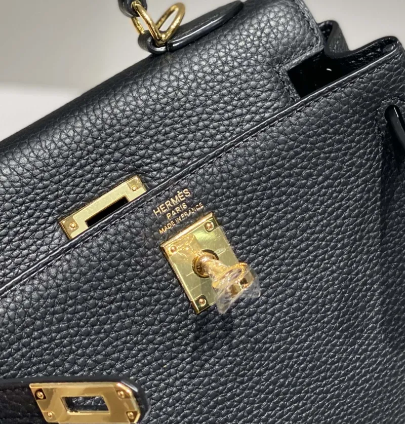 Hermes Black Kelly Bag 553 - Image 5