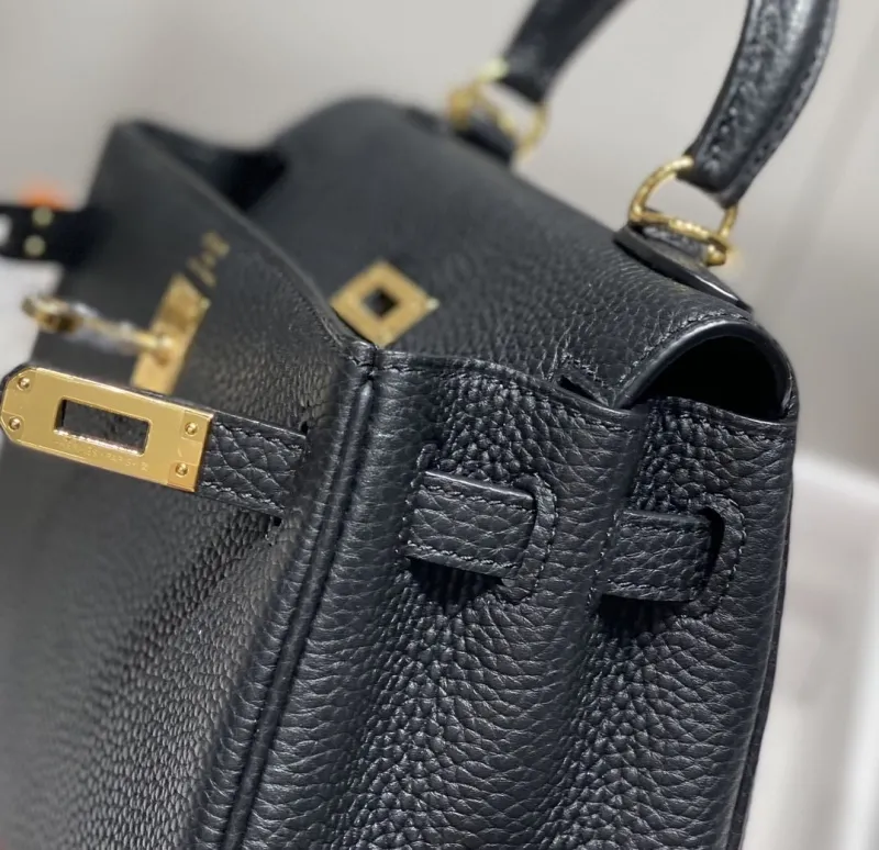 Hermes Black Kelly Bag 553 - Image 7