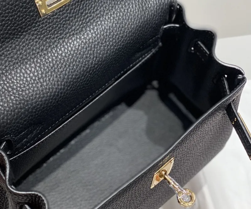 Hermes Black Kelly Bag 553 - Image 9