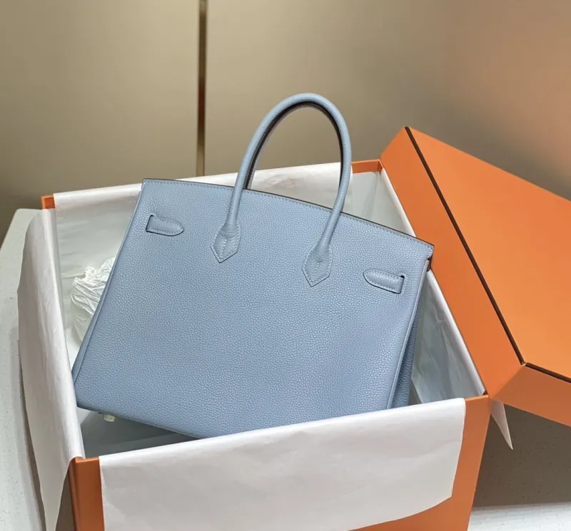 Alternative view of Hermes Light Blue Birkin Handbag 558