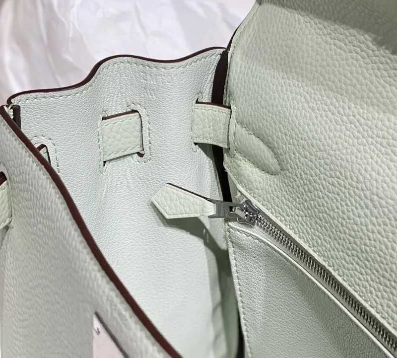 Hermes Kelly Bag Light Mint 568 - Image 8