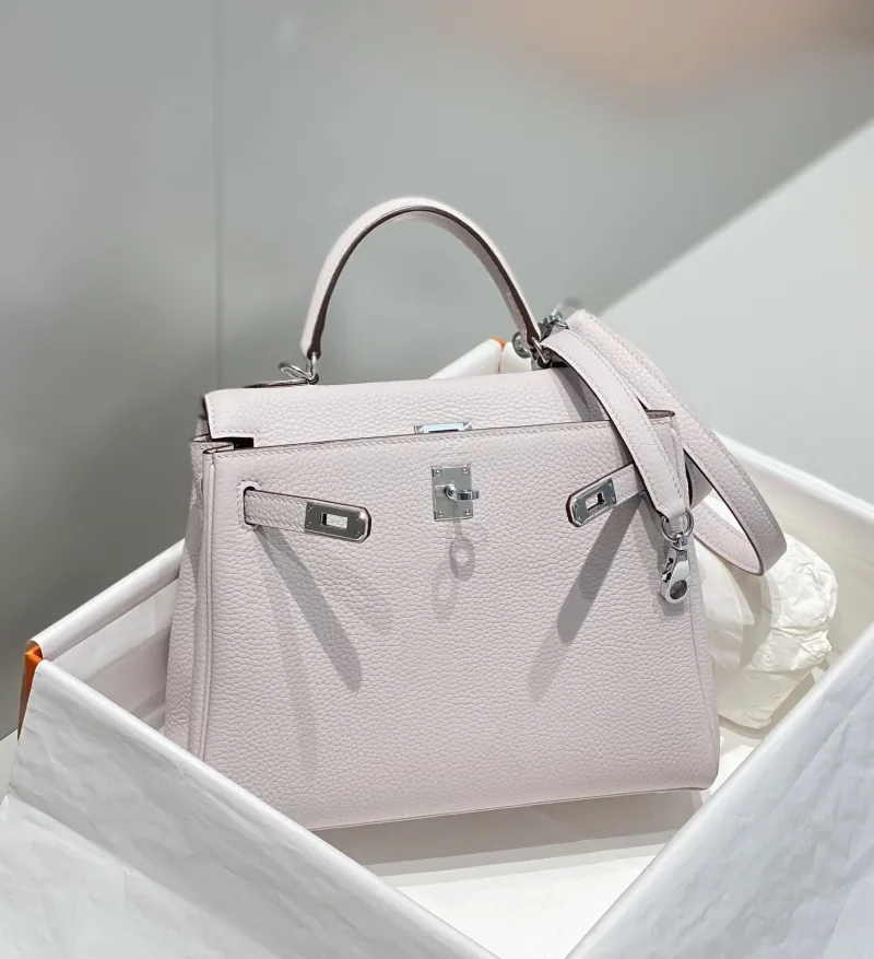 Hermes Pale Pink Kelly Bag 571 - Image 4