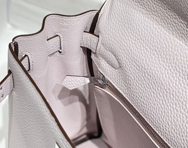 Hermes Pale Pink Kelly Bag 571 - Image 8