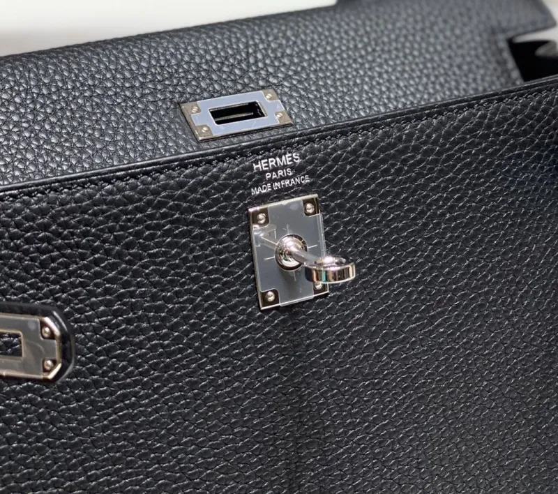 Hermes Black Kelly Bag 578 - Image 4