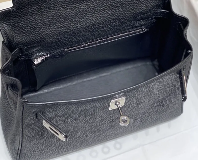 Hermes Black Kelly Bag 578 - Image 9