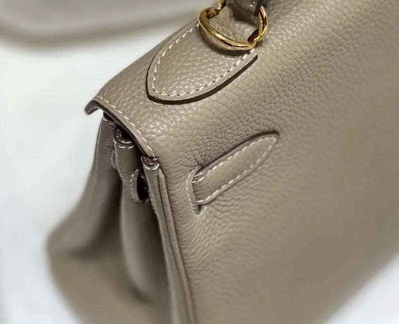 Hermes Gray Kelly Handbag 582 - Image 7