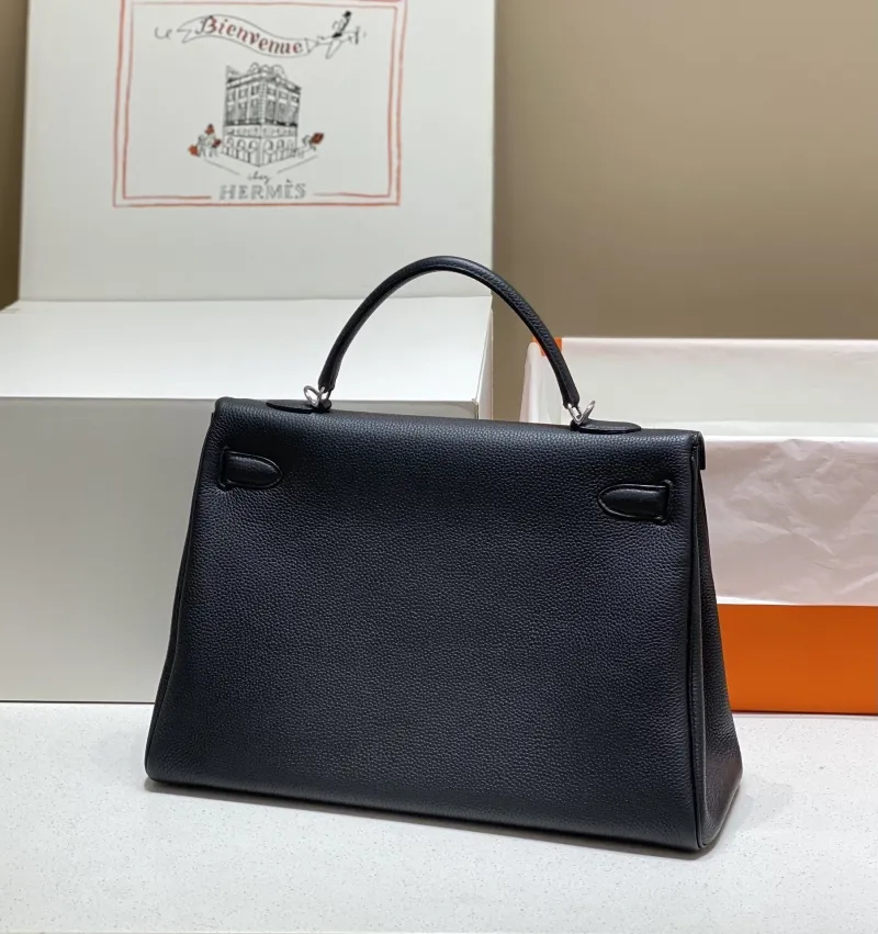 Alternative view of Hermes Black Kelly Leather Handbag 585