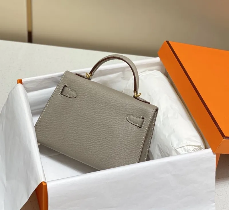 Alternative view of Hermes Gray Kelly Bag 587