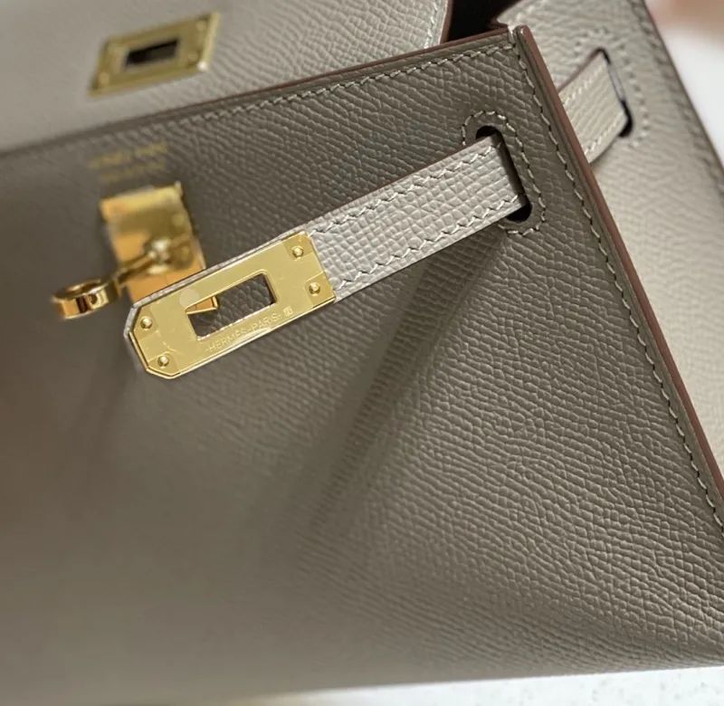 Hermes Gray Kelly Bag 587 - Image 6
