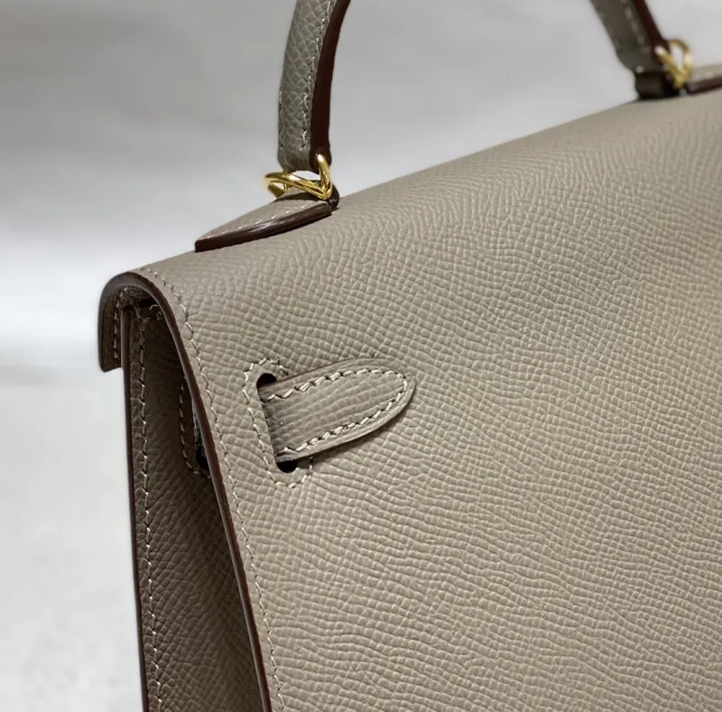 Hermes Gray Kelly Bag 587 - Image 7